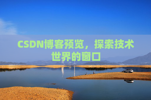 CSDN博客预览,探索技术世界的窗口